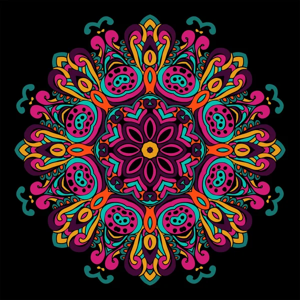 Abstract Fundo de mandala étnica festiva — Vetor de Stock