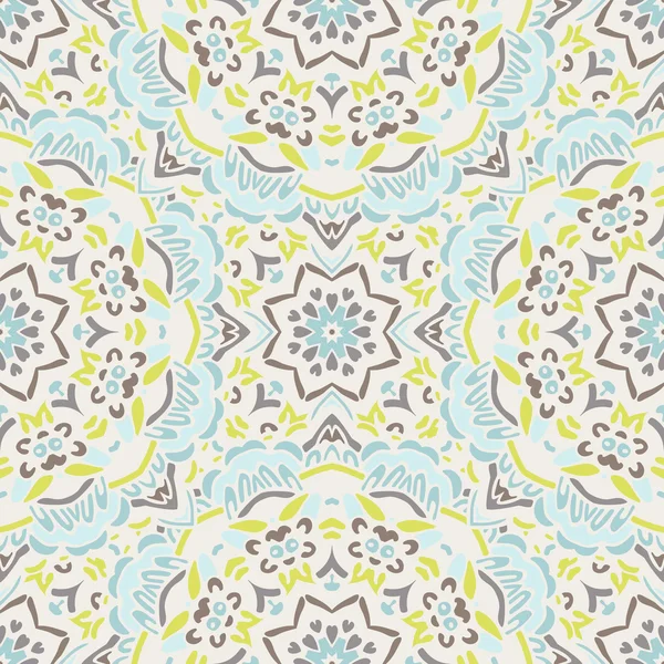 Mosaico geométrico floral abstracto — Vector de stock