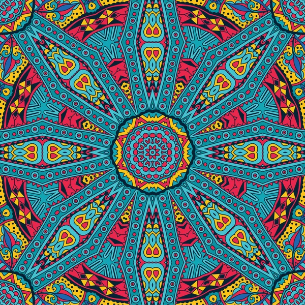 Modèle tribal ethnique de mandala festif abstrait — Image vectorielle