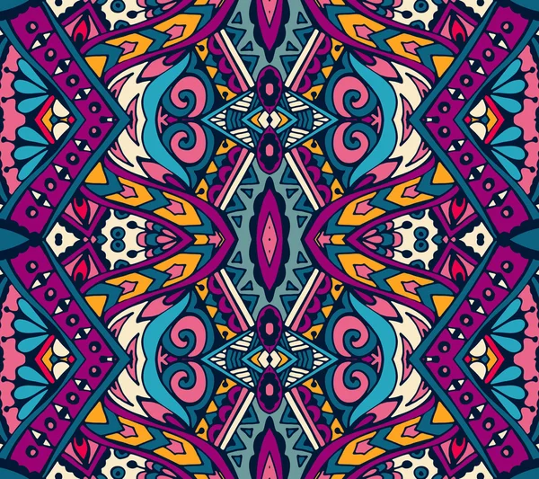 Étnico geométrico patrón tribal inconsútil colorido — Archivo Imágenes Vectoriales