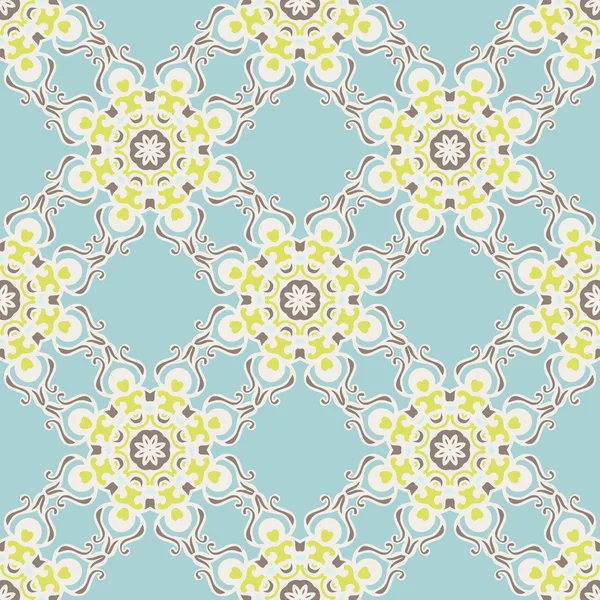 Patrón de azulejos de lujo sin costura vintage — Vector de stock