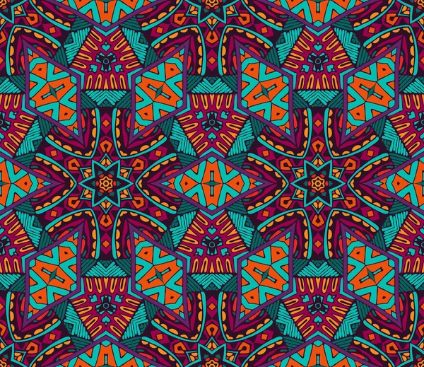 Mosaico arabesco patrón sin costura — Vector de stock