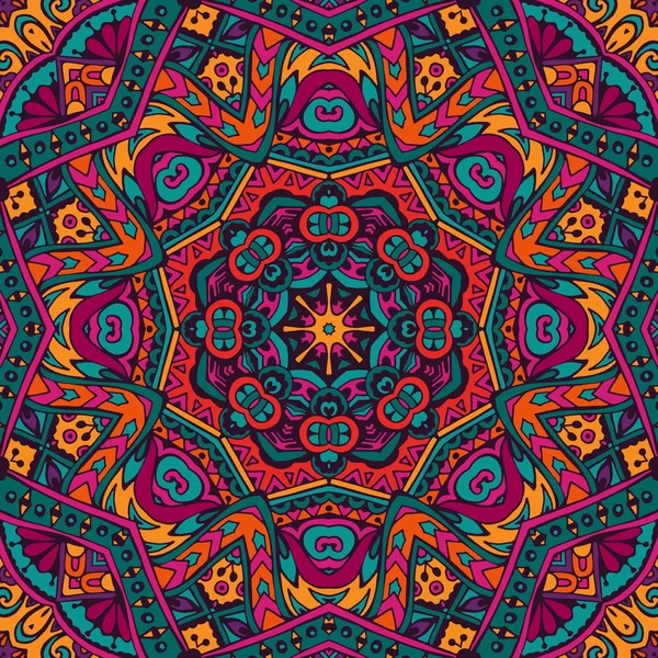 Inticulé motif sans couture mandala — Image vectorielle