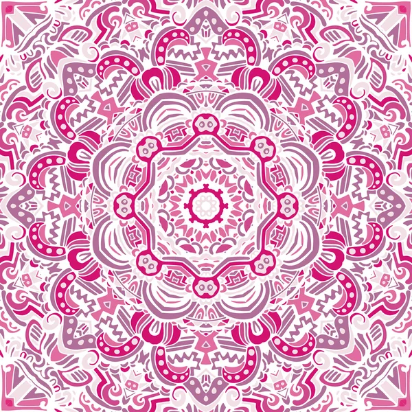 Vintage pink mandala background — Stock Vector