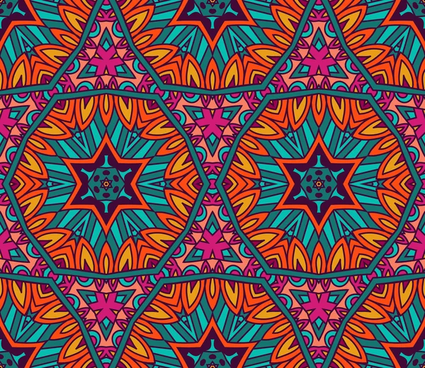 Abstrait vibrant motif géométrique sans couture — Image vectorielle