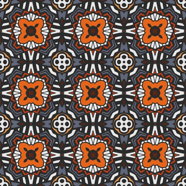 Etnische tribal naadloze geometrische print — Stockvector