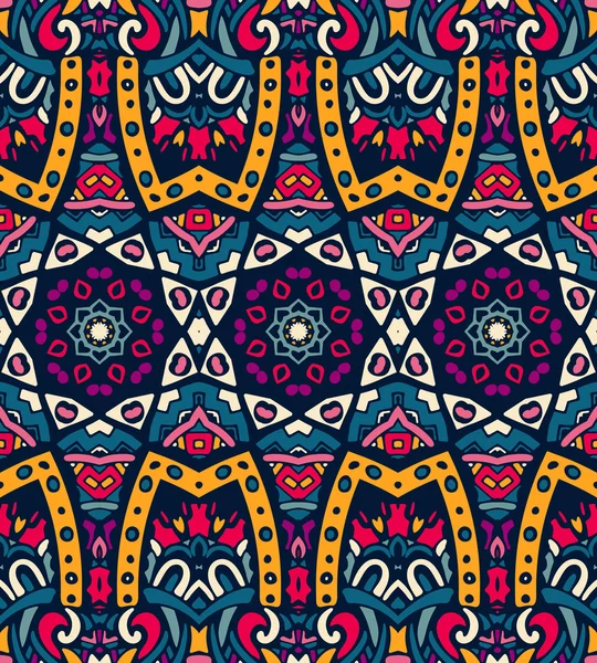 Abstrakt festlig färgglad etniska tribal mönster — Stock vektor