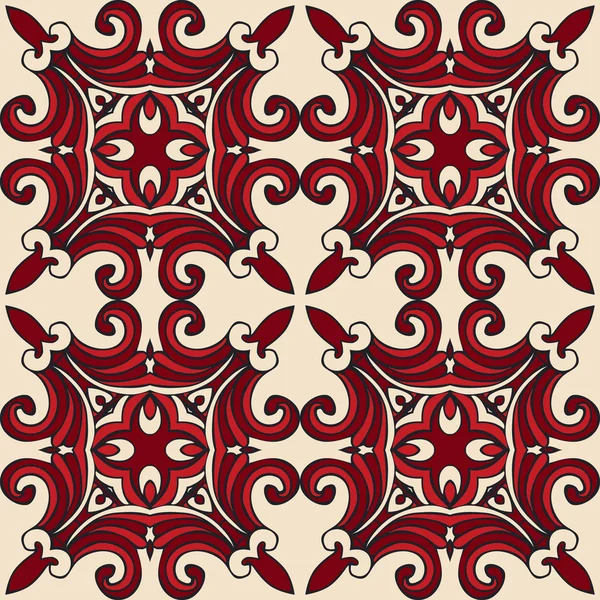 タイル張りのシームレスなパターン ベクトル幾何学的抽象 — ストックベクタ