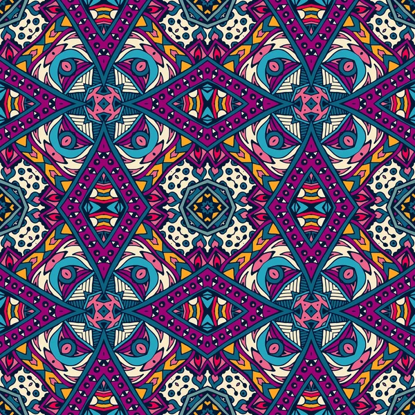 民族のシームレスなベクトル パターン装飾 — ストックベクタ