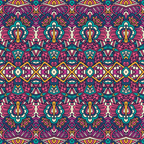 Modèle Festif Tribal Ethnique Pour Tissu Modèle Abstrait Géométrique Coloré — Image vectorielle