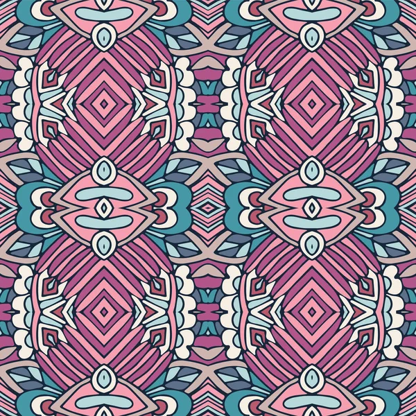 Klassieke Ornament Mooi Naadloos Patroon Vector Wallpaper Staal Stof — Stockvector