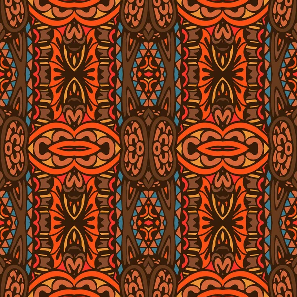 Wektor Ethnic Abstract Bezszwowe Vintage Wzór Tło Ozdobne Ilustracja Wektora — Wektor stockowy