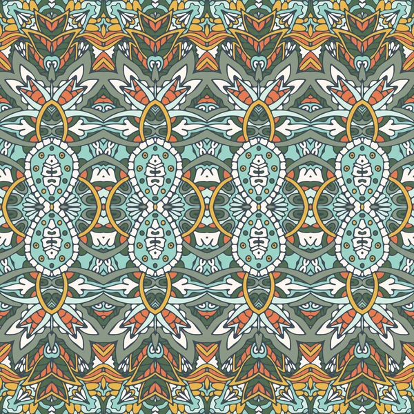 Abstrakte Helle Farben Ornamentales Textiles Design Geometrischer Druck Abstrakte Dekorative — Stockvektor