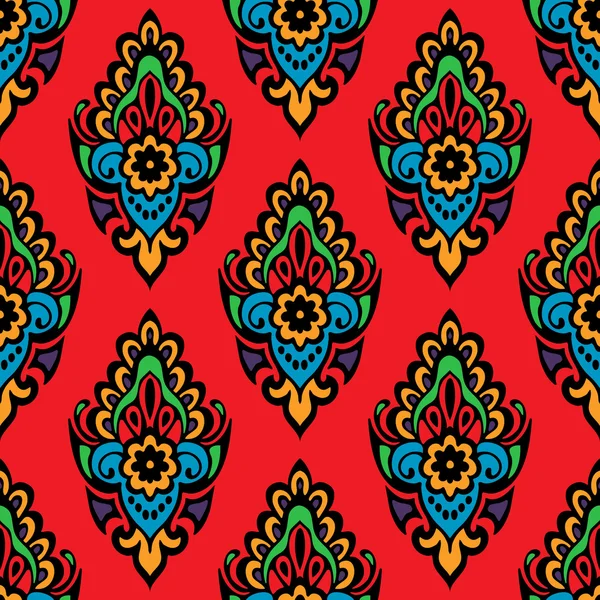 Feestelijke naadloze floral vector patroon — Stockvector