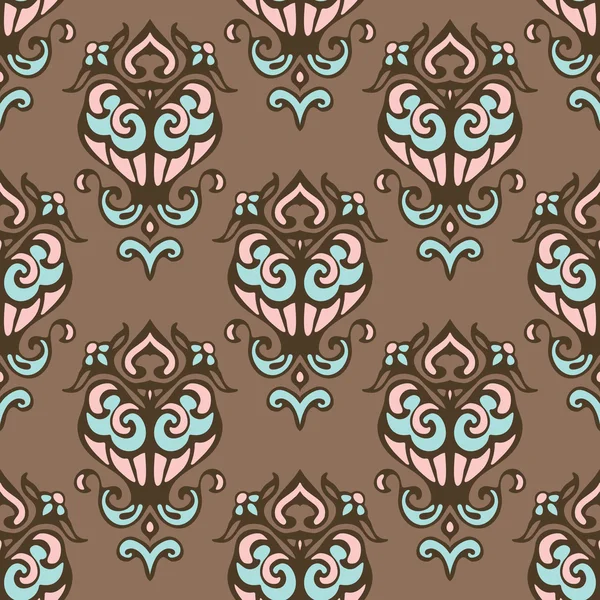 Mignon motif vectoriel vintage sans couture — Image vectorielle