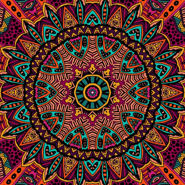 Résumé Tribal vintage ethnique motif sans couture ornemental — Image vectorielle