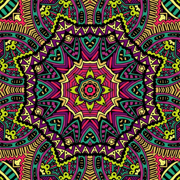 Résumé Tribal vintage ethnique motif sans couture ornemental — Image vectorielle