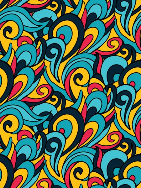 Vector abstracte achtergrond. Kleurrijke golven patroon — Stockvector