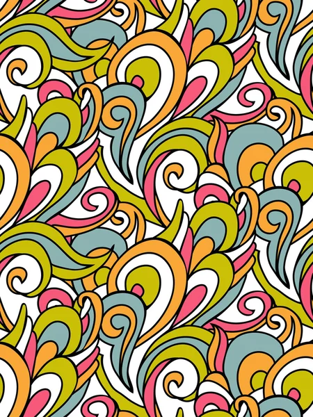 Abstracte swirl patroon kleurrijke golven — Stockvector