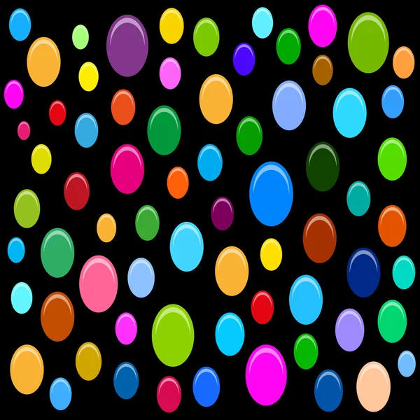 Glossy color dots background vector — Stock Vector