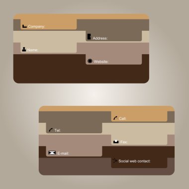 Modern vektör kartvizit