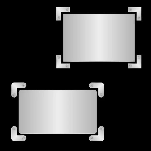 Векторные стальные значки — стоковый вектор