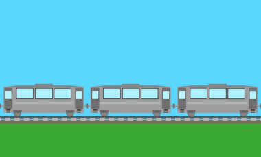 Yolcu treni arka plan vektör