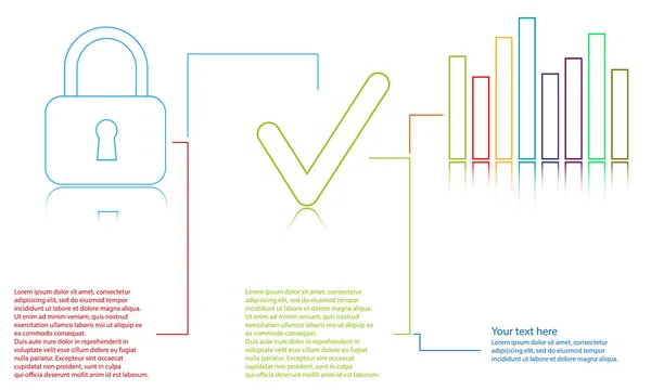 Infografik auf weißem Hintergrund — Stockvektor