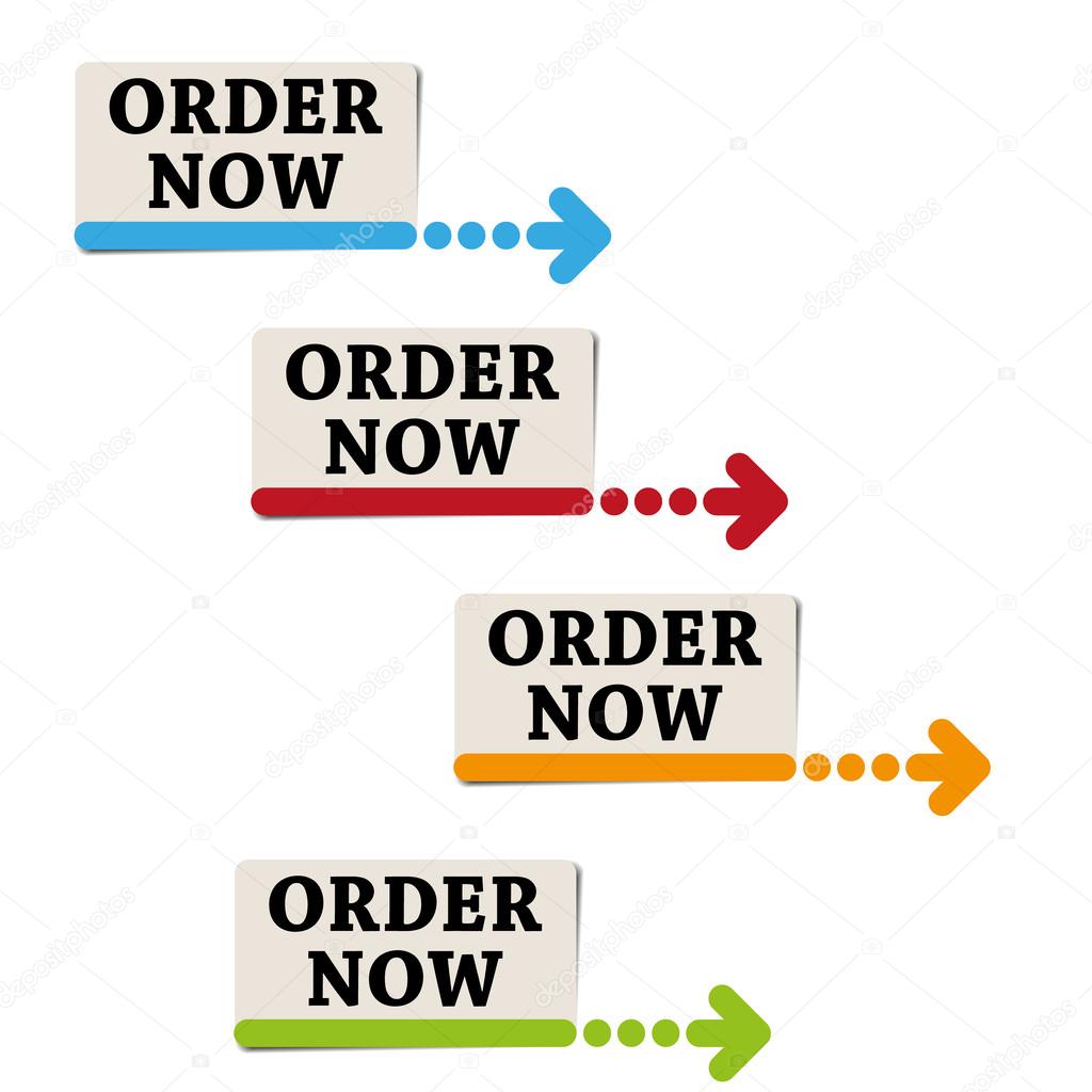 Order now stickers and labels vector