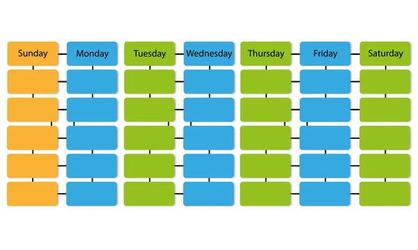 Расписание инфографического векторного фона — стоковый вектор