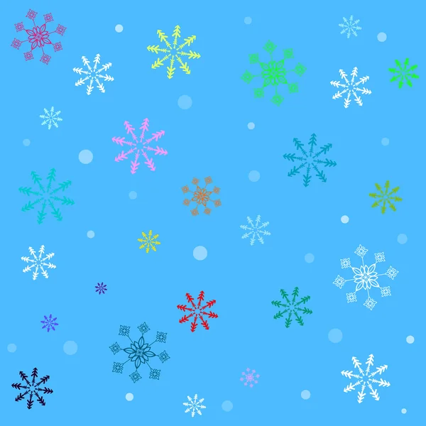 Весёлого Рождества снежинки абстрактный фон — стоковый вектор