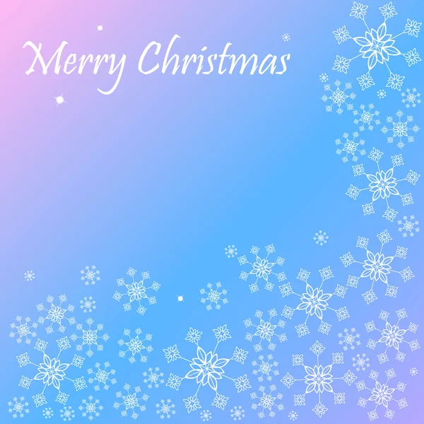 幸せ願いメリー クリスマス雪の結晶の背景 — ストックベクタ
