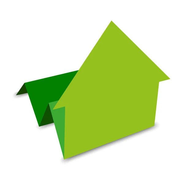 Flèche vers le haut vert sur fond blanc — Image vectorielle
