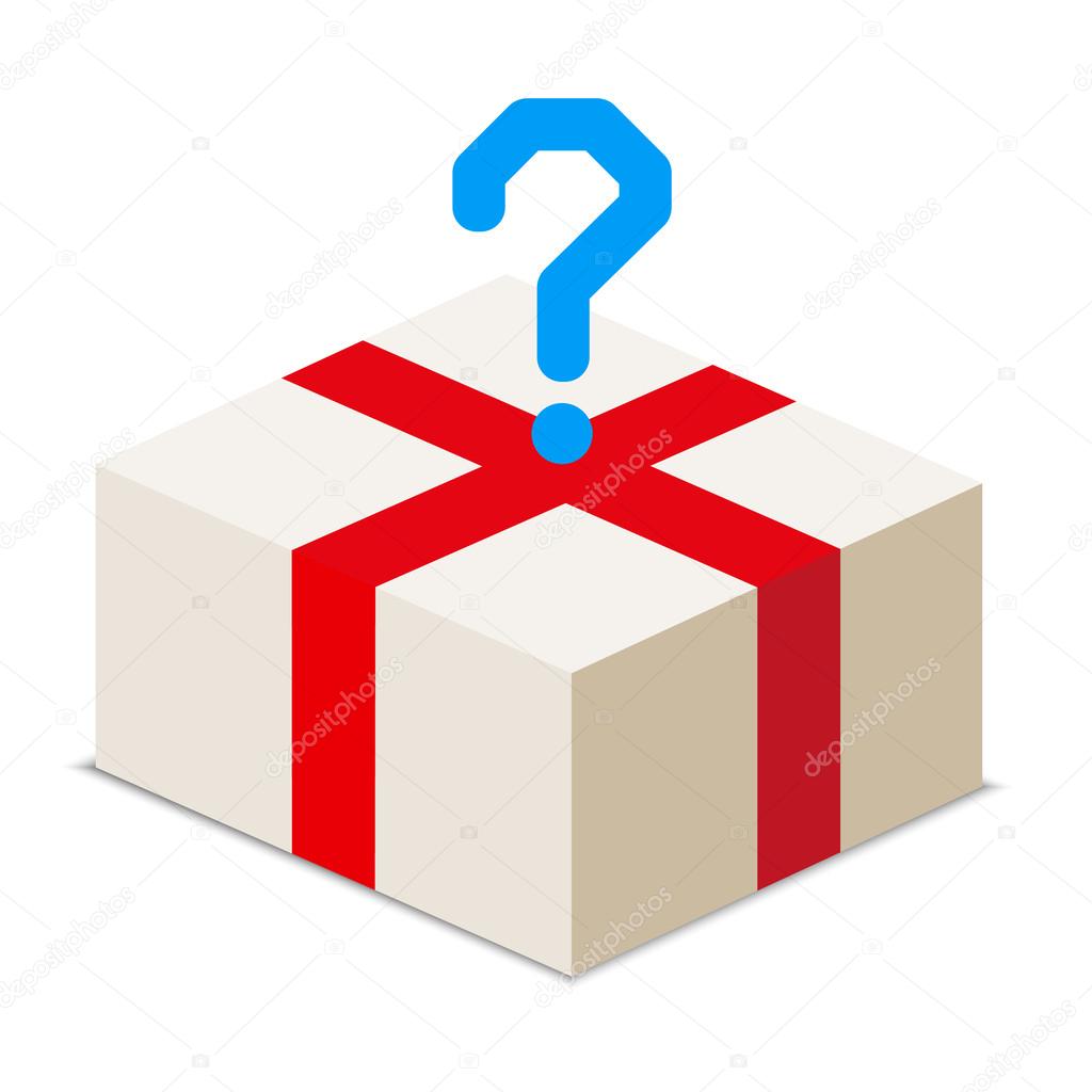 Order a package of various goods - vector stock
