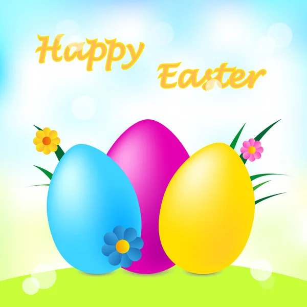 Boldog Húsvéti üdvözlőlapot! — Stock Vector