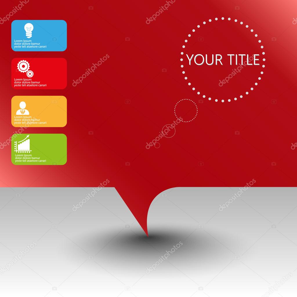 Abstract infographic idea concept with place for your title