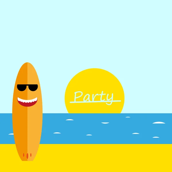 Zomer strand partij — Stockvector