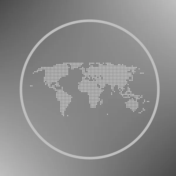 Απλή διάνυσμα παγκόσμιο χάρτη θέμα — Διανυσματικό Αρχείο