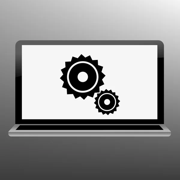Graphique vectoriel de réparation d'ordinateur portable — Image vectorielle