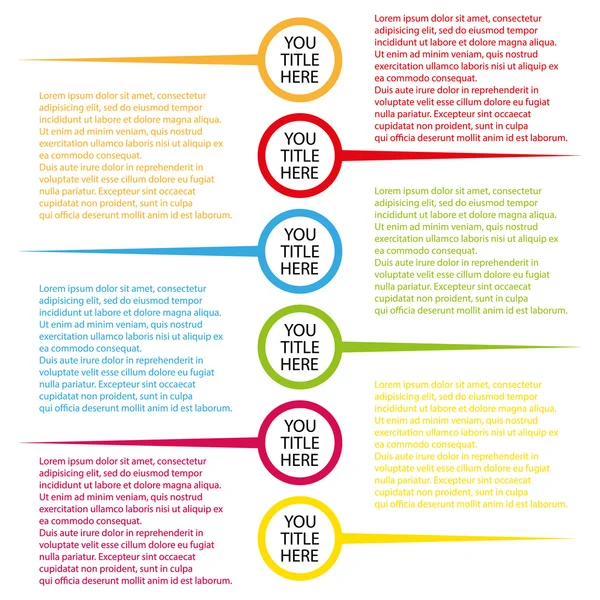 Eenvoudige infographic sjabloon vector — Stockvector