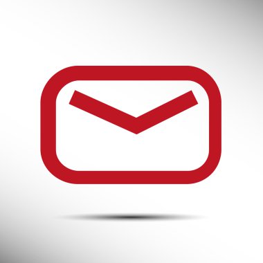 Mesaj simgesi düz stil - hisse senedi vektör