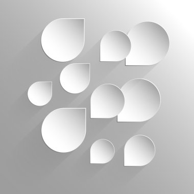 Senin başlık için gölge yer etiketleriyle boş - vektör