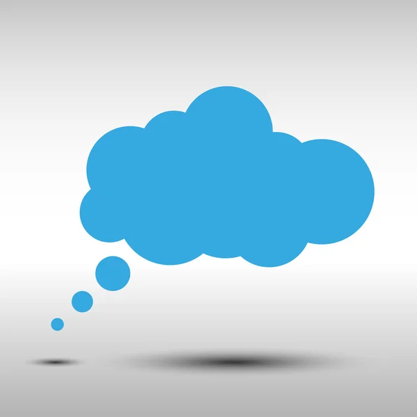 Idea nube sobre fondo gris — Vector de stock