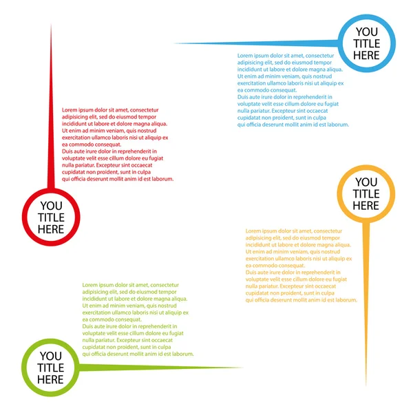 Infographic kleur achtergrond met plaats voor uw titel en tekst — Stockvector