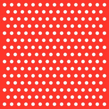vektör taze kırmızı zemin üzerinde beyaz noktalar