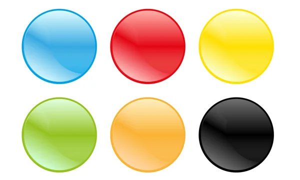 Vetor de conjunto de bolhas de quatro cores — Vetor de Stock