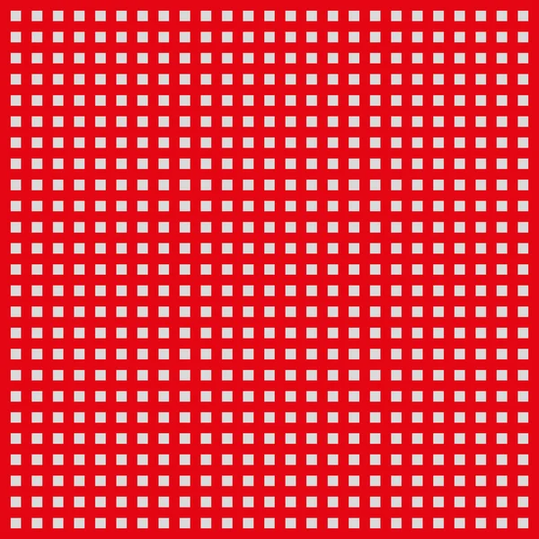 Abstract texture white squares on red background — Stock Vector