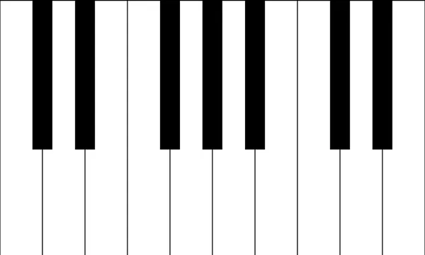 Piano klávesy vektorové grafiky — Stockový vektor