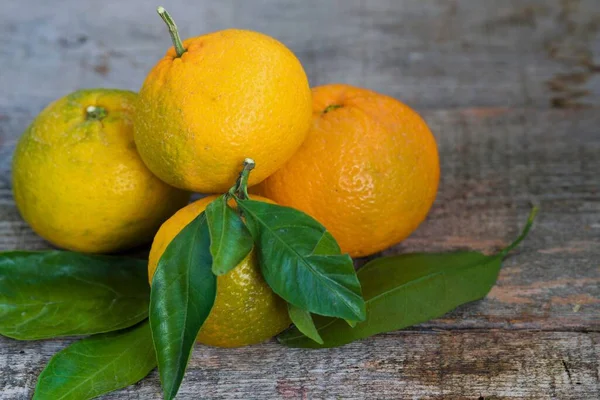 Fresh Organic Natural Tangerine Background Table — Stock Photo, Image