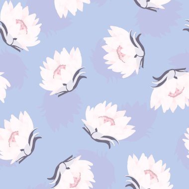 Vektör Güzel Pastel Renkli Ayçiçeği desensiz arkaplan. Kumaş, hatıra defteri ve duvar kağıdı projeleri için mükemmel..